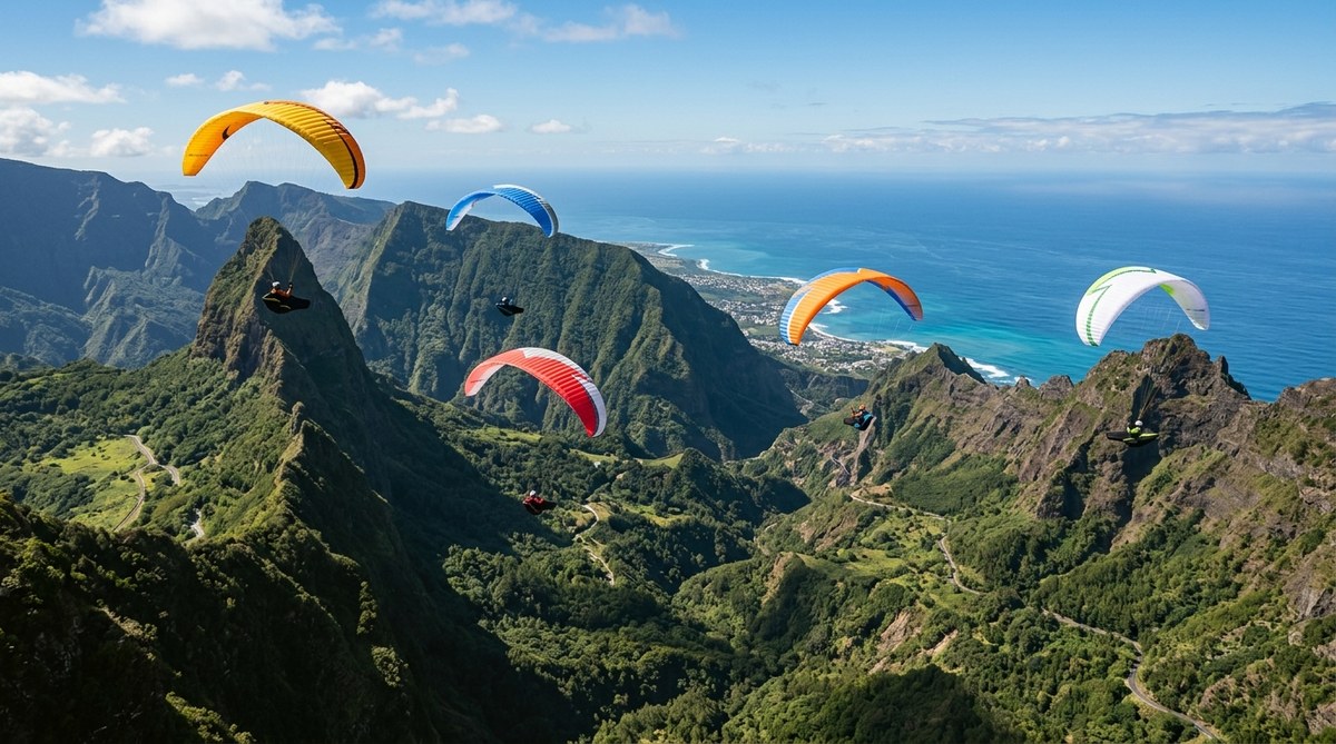 Top 5 Spots de Parapente à La Réunion pour les Pilotes Confirmés
