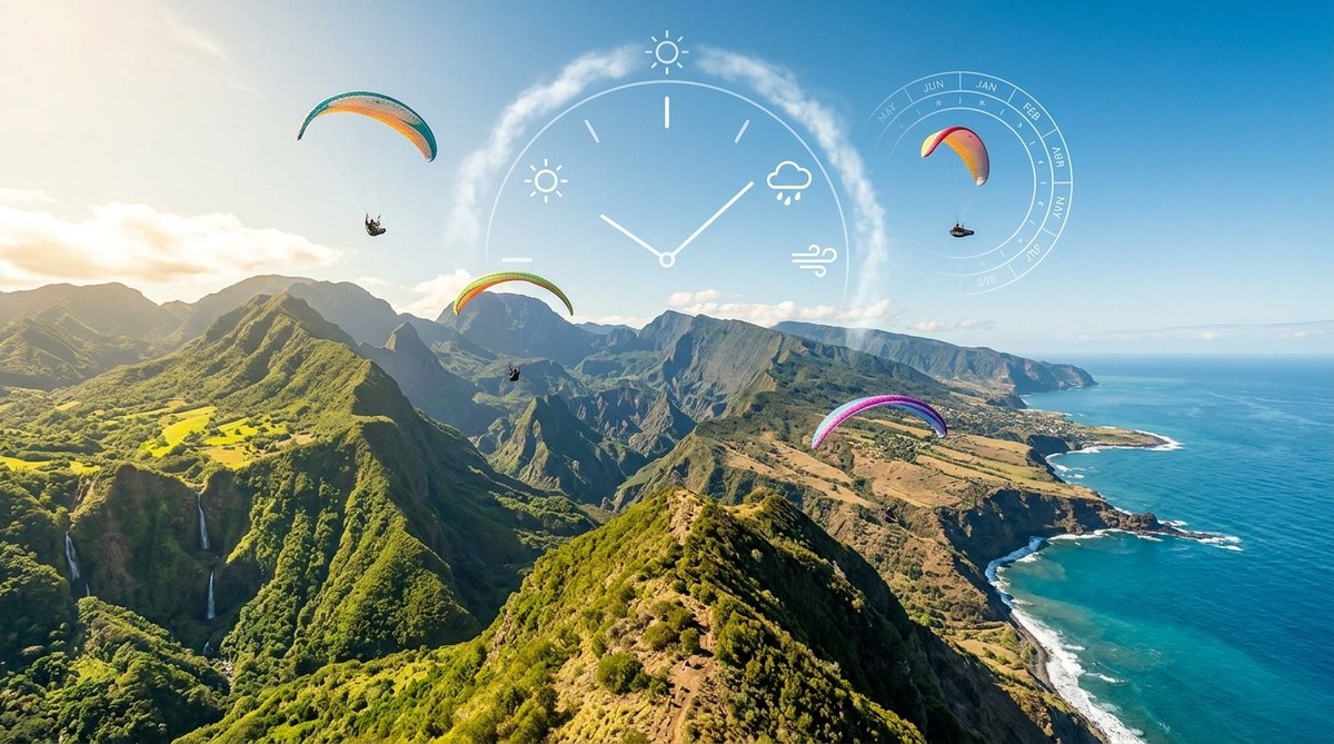 Quels Sont les Meilleurs Moments de l’Année pour Voler en Parapente à La Réunion ?