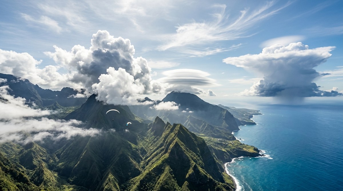 Les 5 Nuages Typiques de La Réunion et Leur Signification pour le Parapente