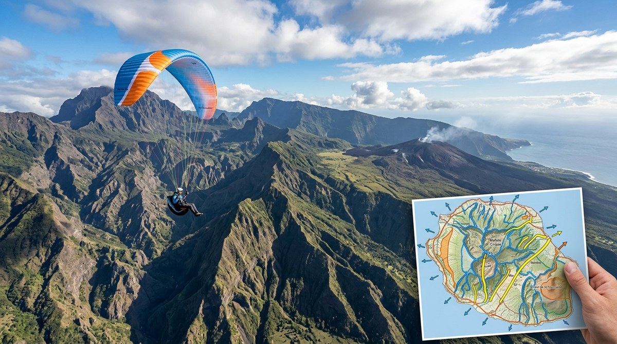 Comment Lire le Relief de La Réunion pour Planifier un Vol en Parapente
