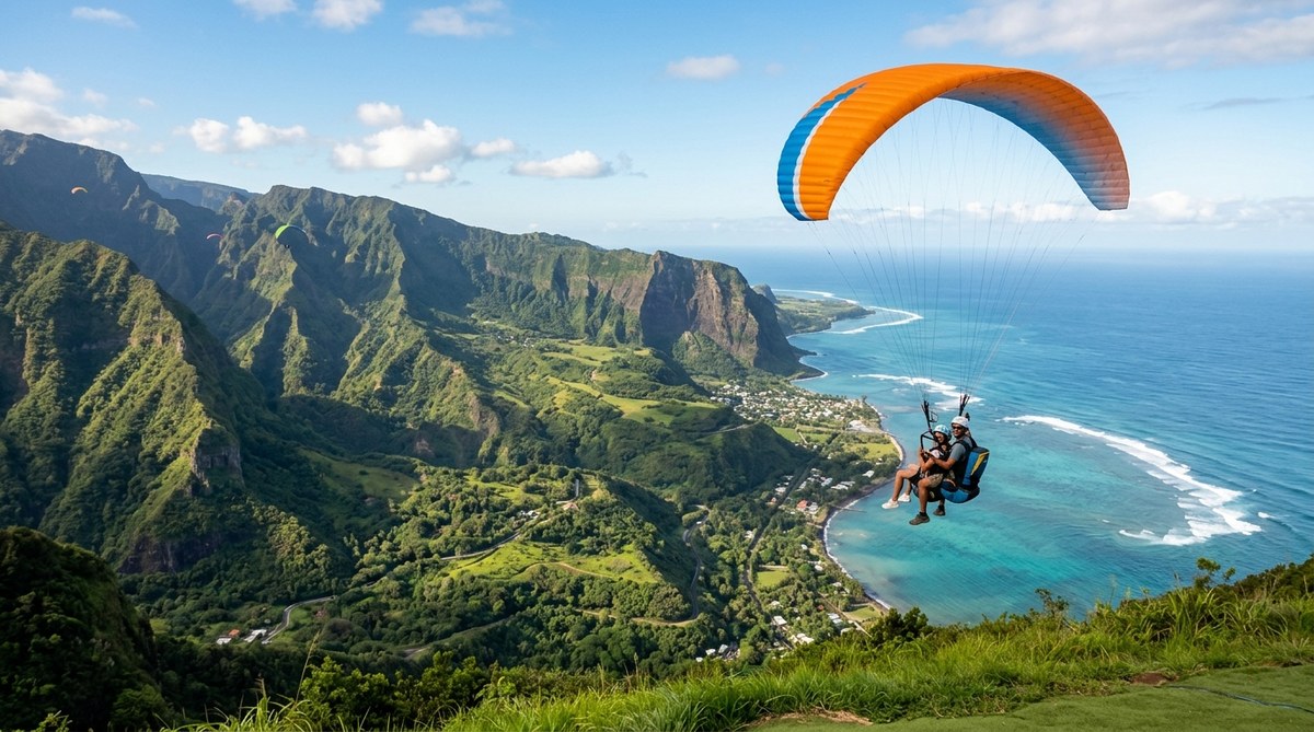 Découvrez les Spots Secrets de Parapente à La Réunion Accessibles aux Débutants