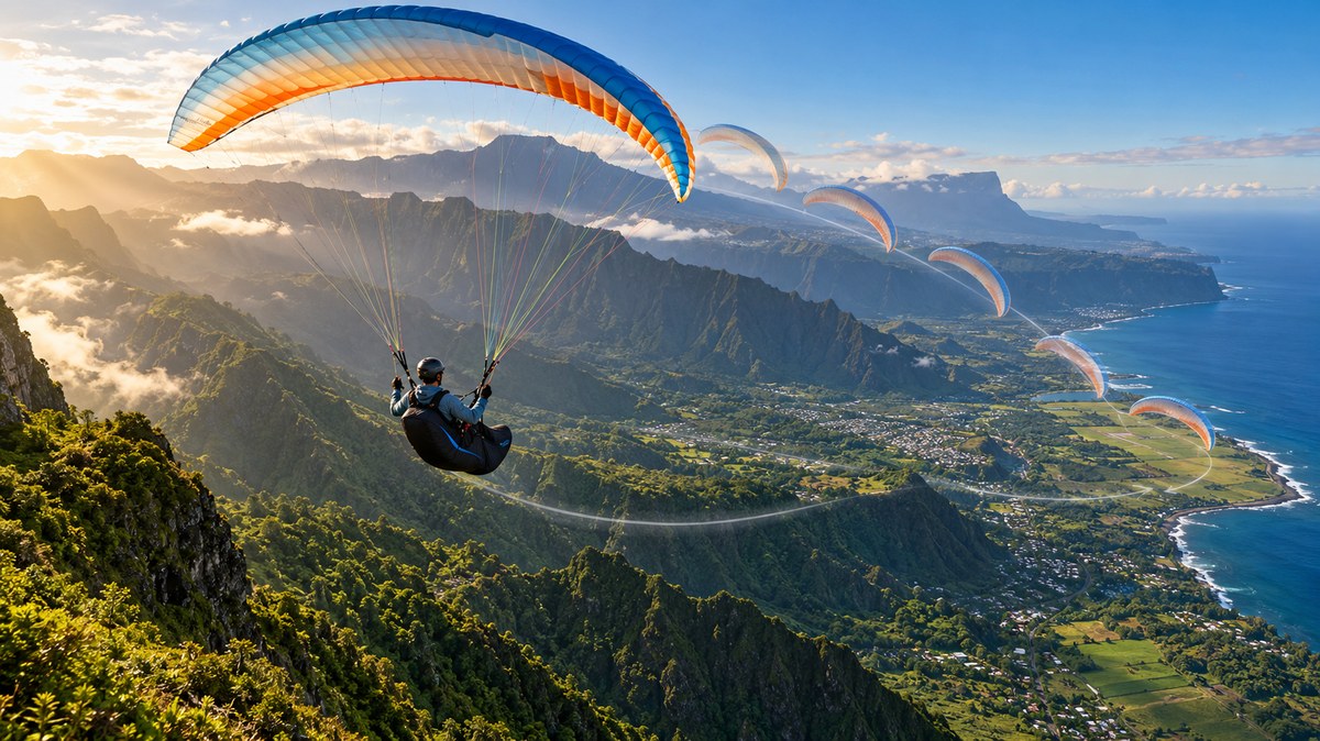 Les 5 Exercices Clés pour Améliorer votre Pilotage en Parapente à La Réunion